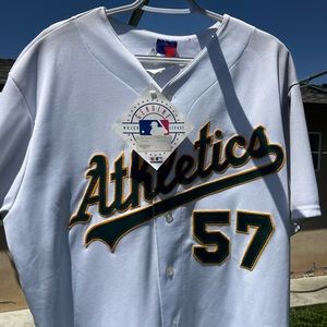 Authentic Oakland A’s autographed jersey